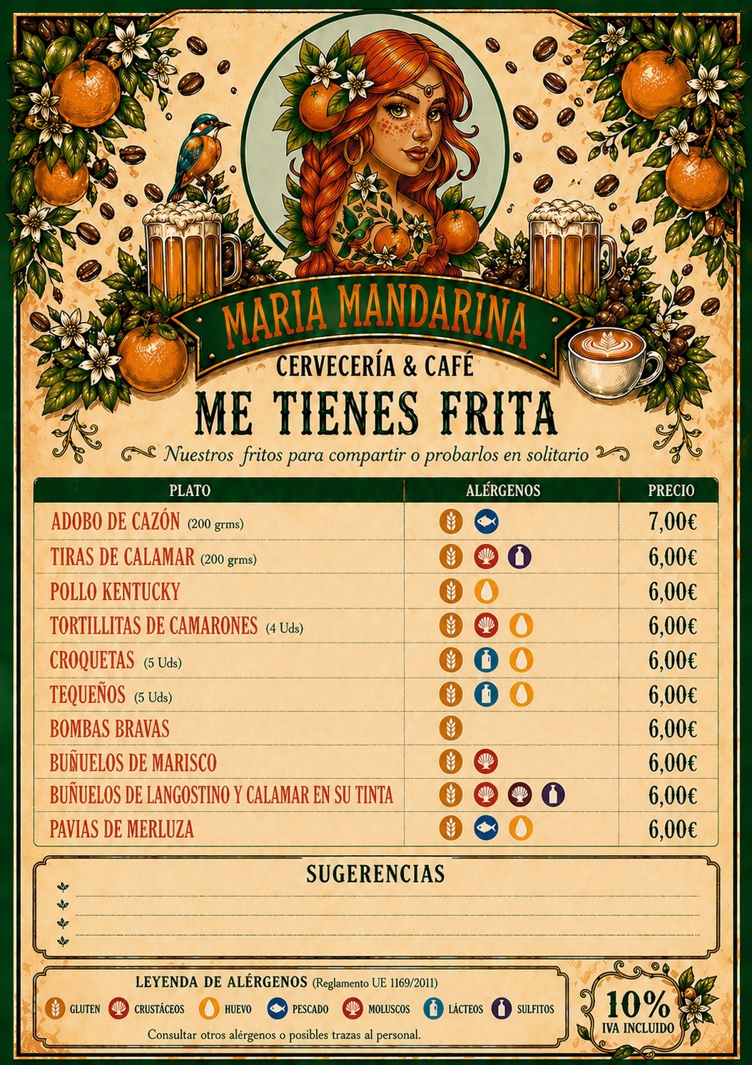 Carta Me tienes frita